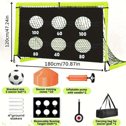 Portable Soccer Net Target Training Goal