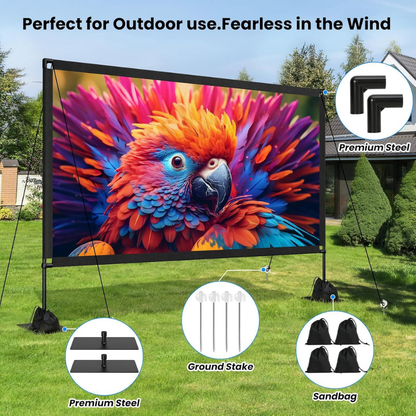 Portable Outdoor Projector Screen Stand Easy