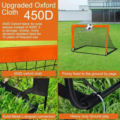 Portable Soccer Net Easy Setup Backyard