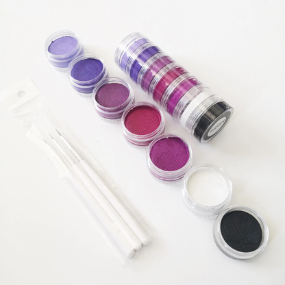 World Cup Rainbow Face Paint Set Neon