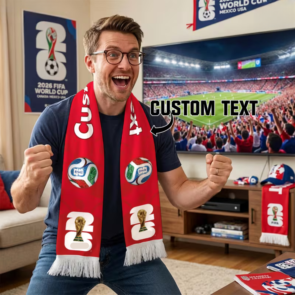 Custom Scarf Mexico Flag Soccer Fan
