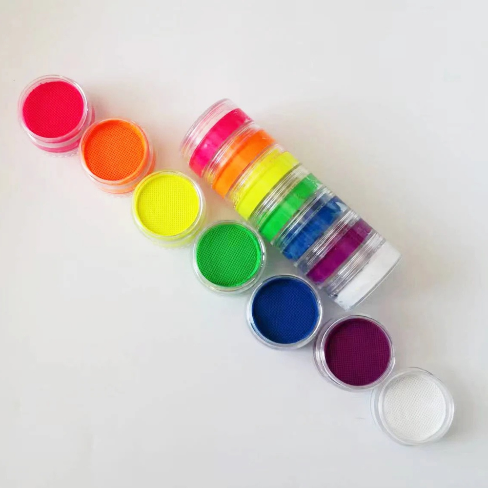 World Cup Rainbow Face Paint Set Neon