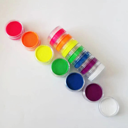 Body Paint Set Rainbow Split Cake Design