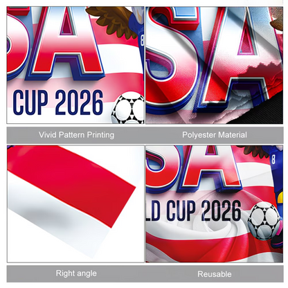 USA Flag Soccer Fan Cape World Cup