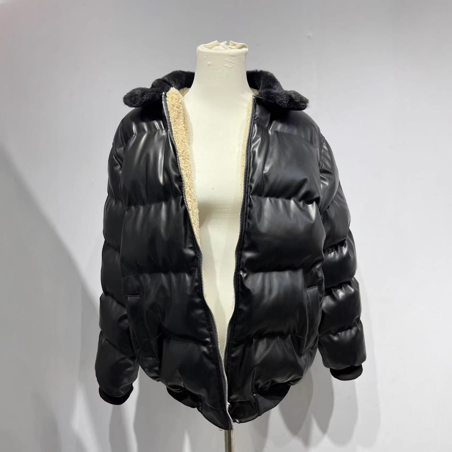 Winter Jacket Puffer High Collar Wind