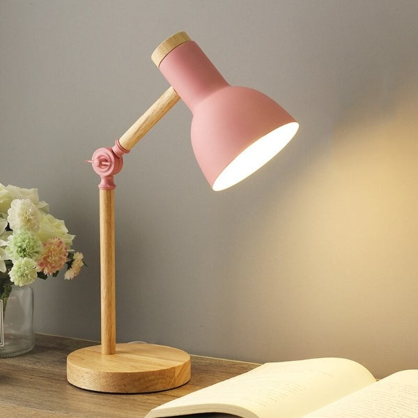 Nordic Wooden LED Desk Lamp Scandinavian