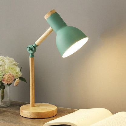 Nordic Wooden LED Desk Lamp Scandinavian