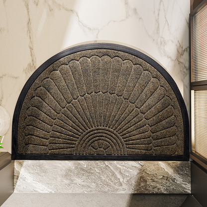 Door Mat Non Slip Rubber Semi Circular