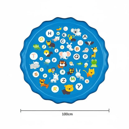 Inflatable Splash Pad Water Play Mat Animal