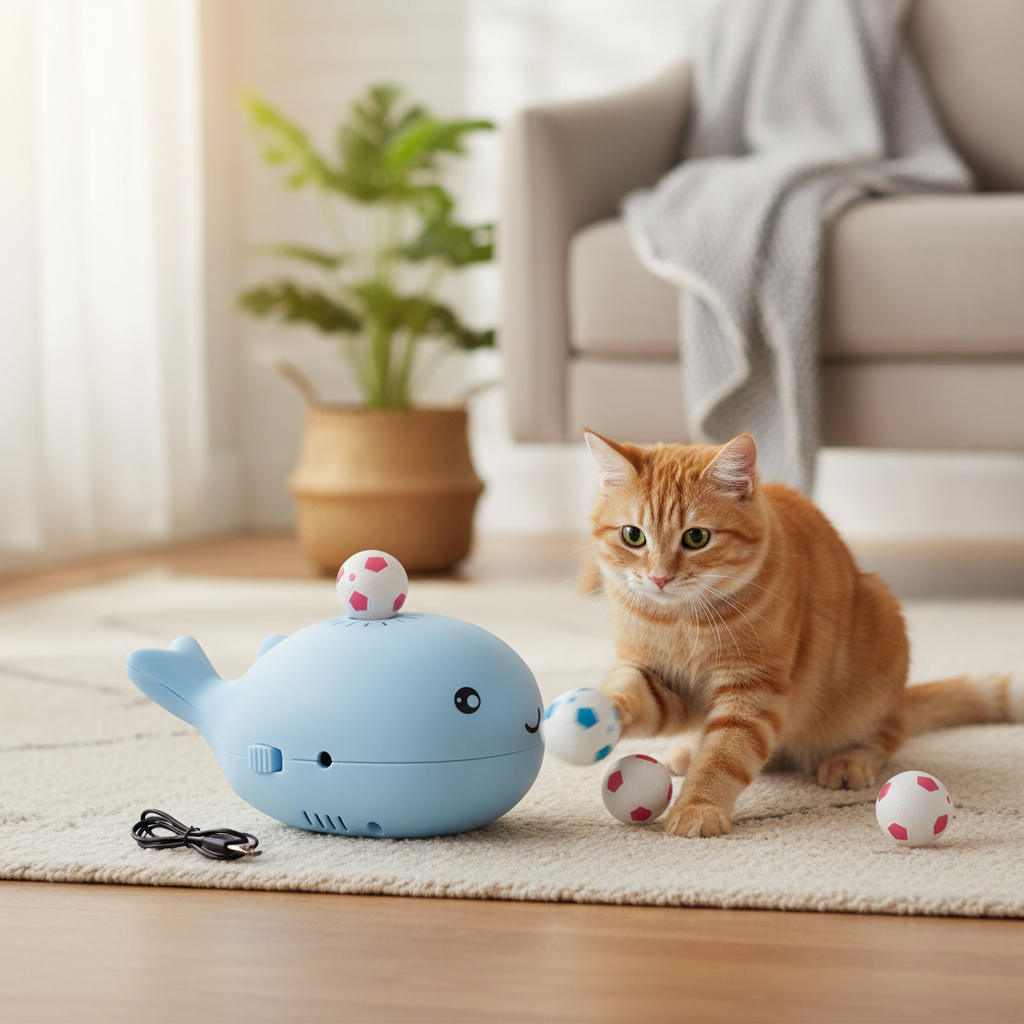 Interactive Cat Toy Fun Ball Dispenser