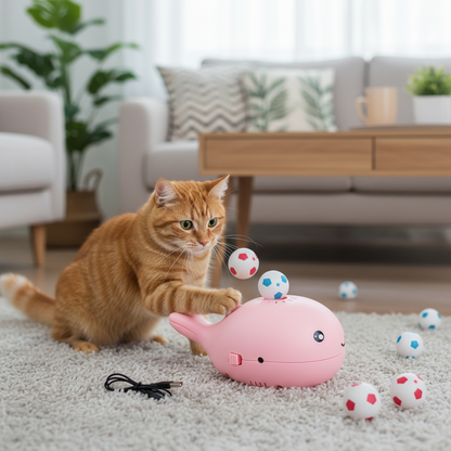 Interactive Cat Toy Fun Ball Dispenser