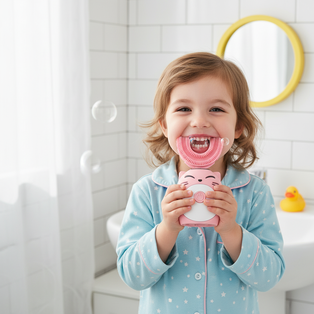 Kids Electric Toothbrush Fun Design Battery