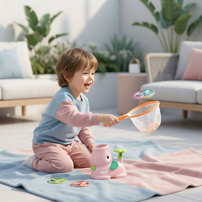 Kids Outdoor Toy Disc Launcher Outdoor Play