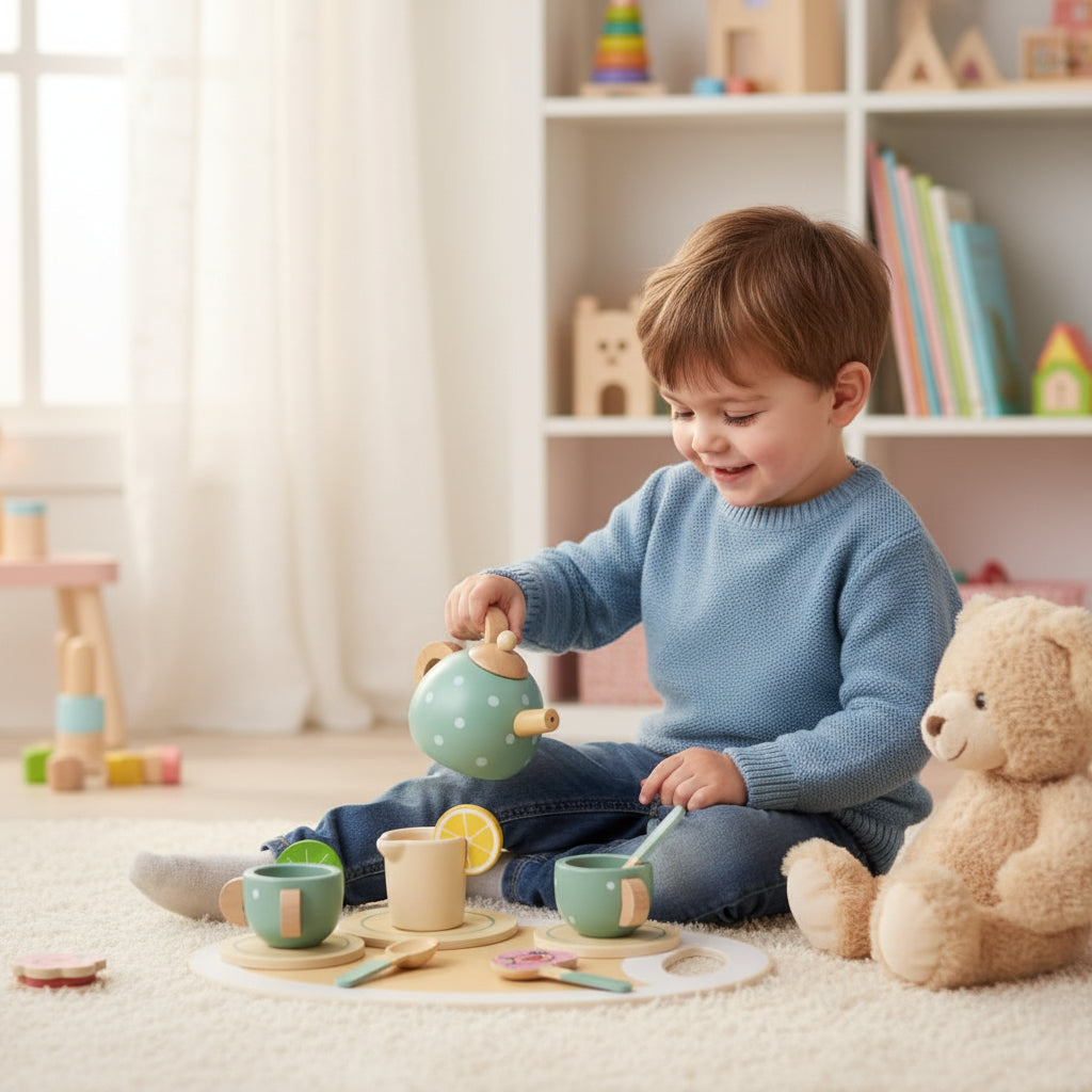 Kids Tea Set Fine Motor Skills Toy