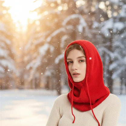 Knit Beanie Cashmere Winter Ribbed Pom Pom