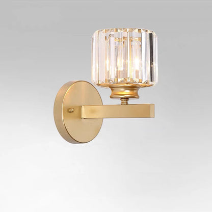 Crystal Wall Light Modern Glass & Iron
