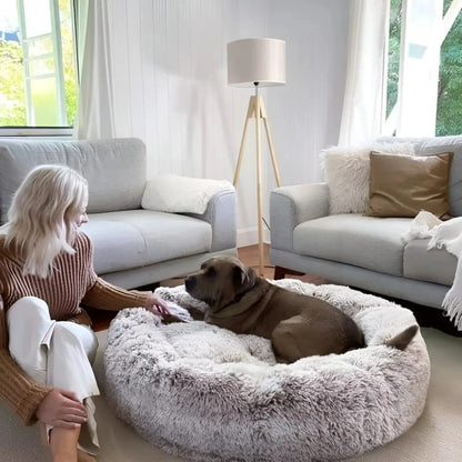 Large Dog Bed Plush Cozy Design Comfortable