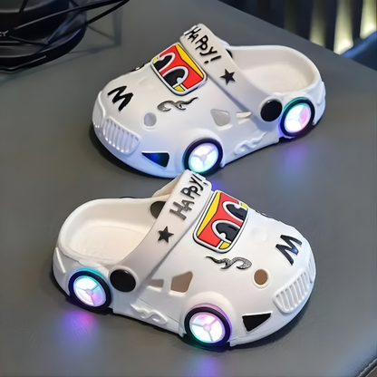 Children's Light Up Car Slippers Fun Indoor