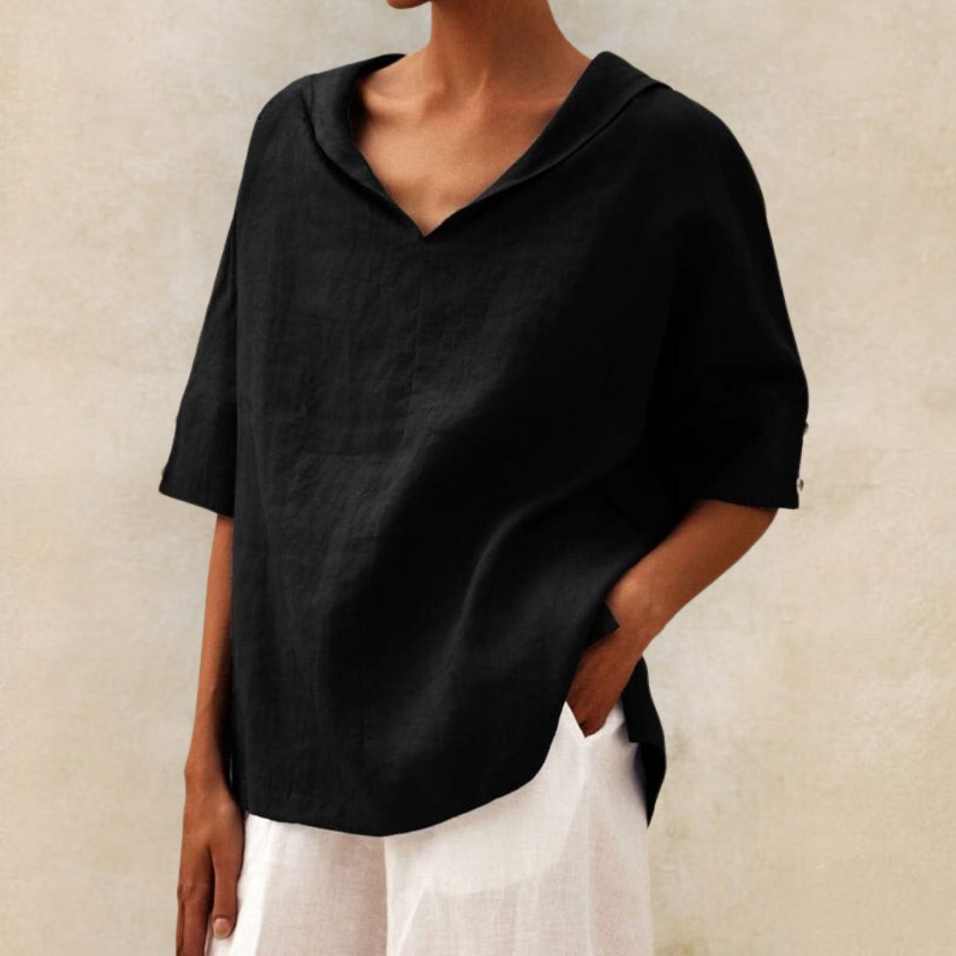 Women's Blouse V Neck Casual Summer Top