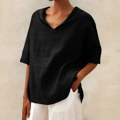 Women's Blouse V Neck Casual Summer Top