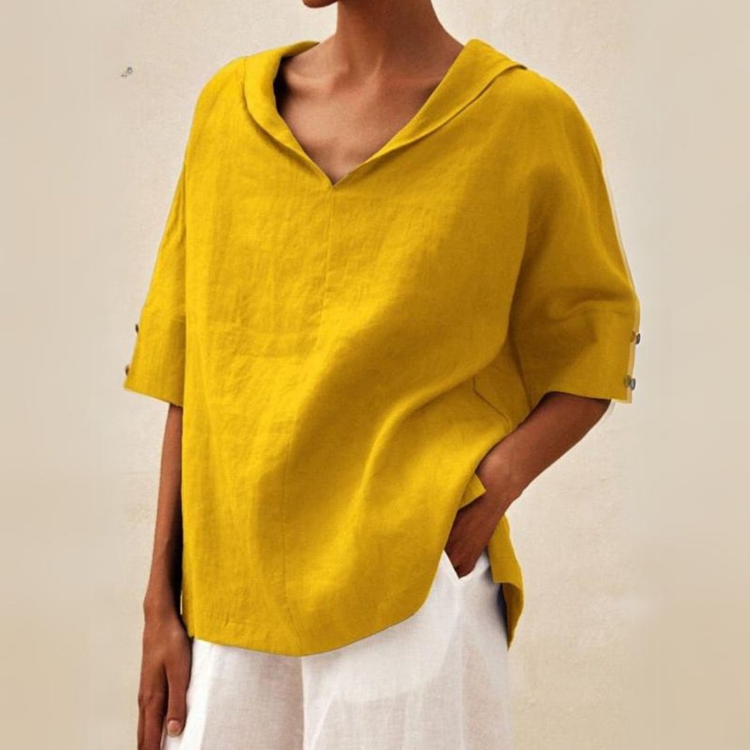 Women's Blouse V Neck Casual Summer Top