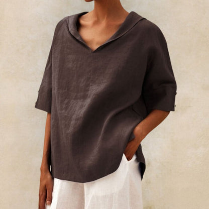 Women's Blouse V Neck Casual Summer Top