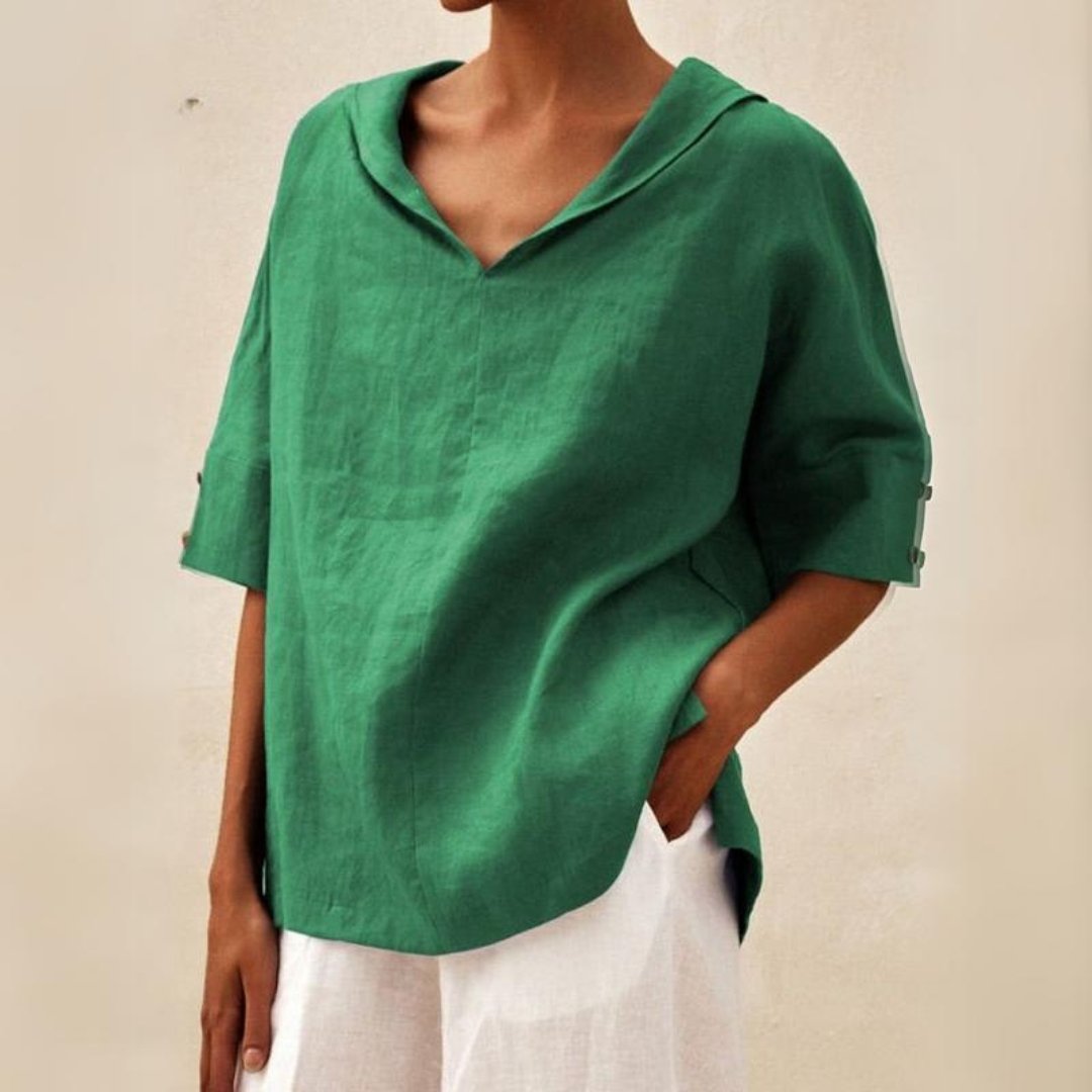 Women's Blouse V Neck Casual Summer Top