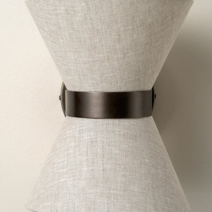 Bronze & Linen Wall Light Classic Modern