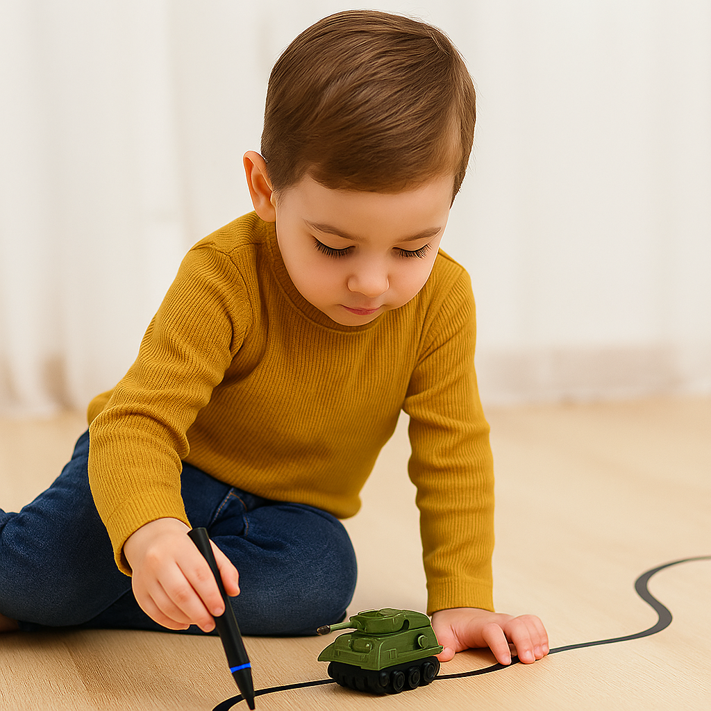 Toy Car Inductive Line Following Drawing