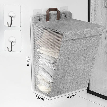 Wallora Foldable Adhesive Laundry Basket