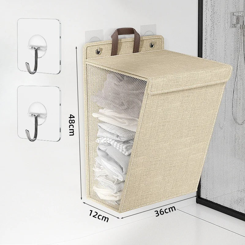 Wallora Foldable Adhesive Laundry Basket