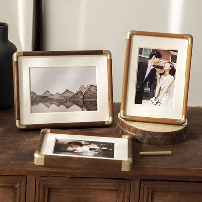 Brooks Tabletop Photo Frame Vintage Wood &