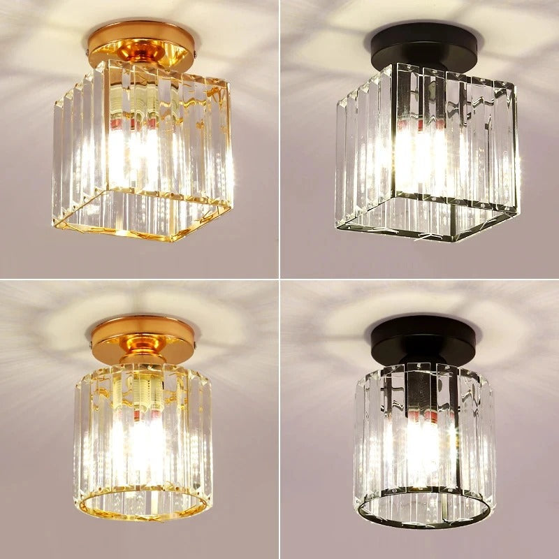Crystal Ceiling Light Elegant Corridor &
