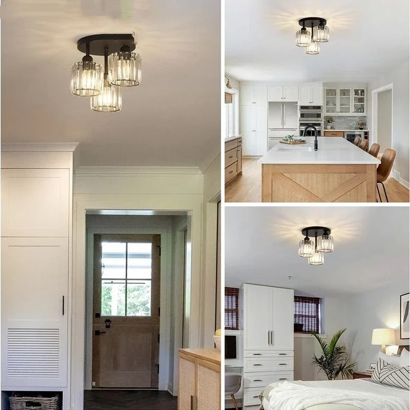 Modern Gold Luxury Crystal Ceiling Light 3
