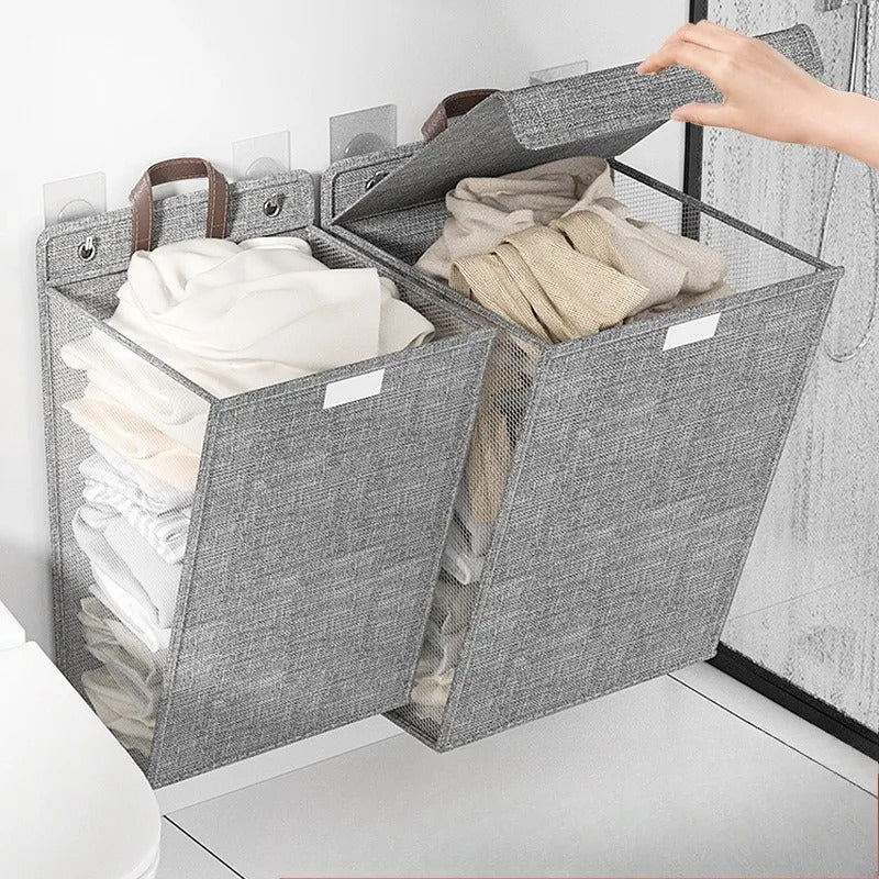Wallora Foldable Adhesive Laundry Basket