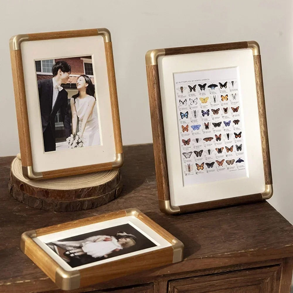 Brooks Tabletop Photo Frame Vintage Wood &