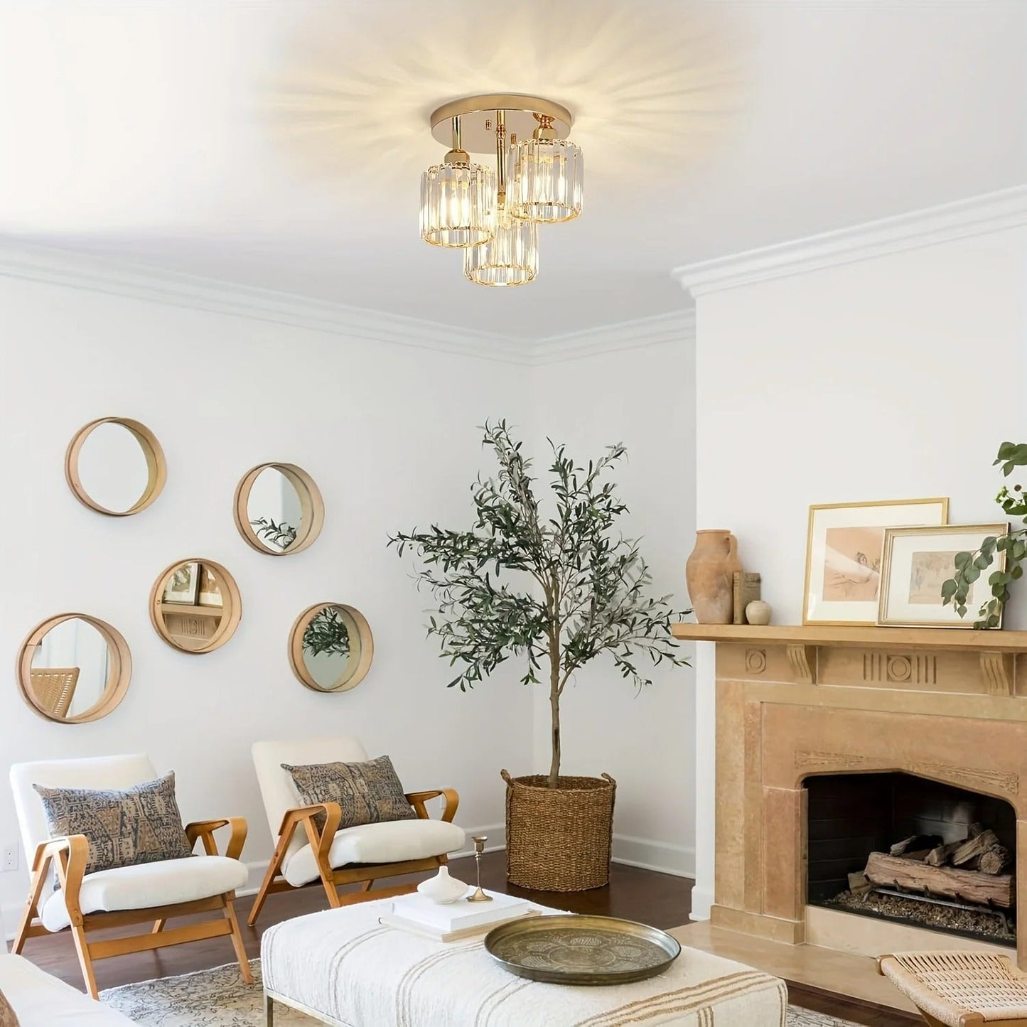 Modern Gold Luxury Crystal Ceiling Light 3