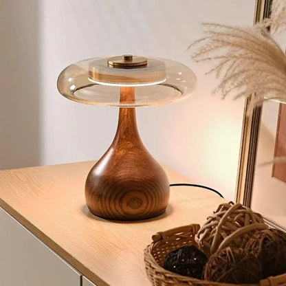 Andi Glass Table Lamp Modern Brass &