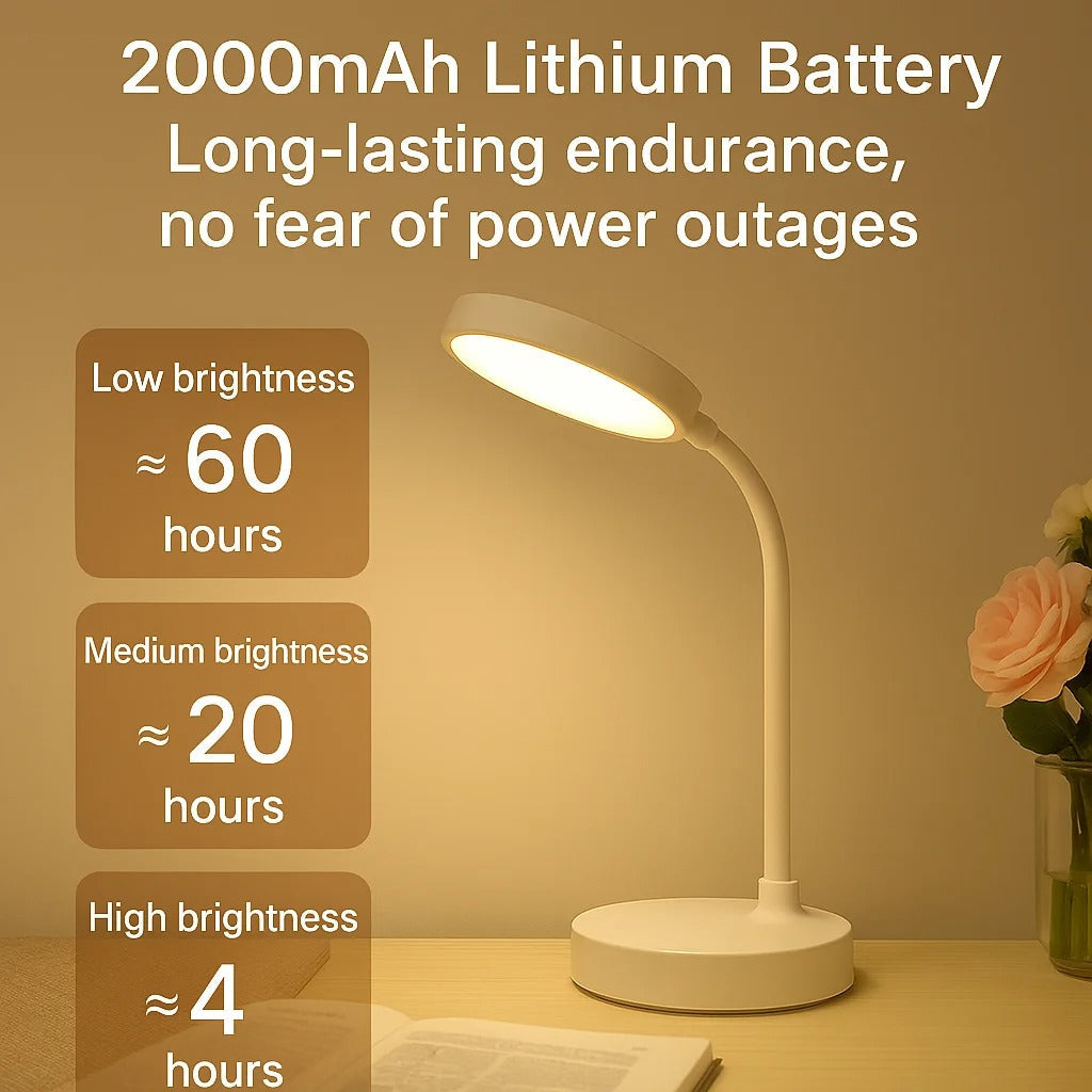 LED Desk Lamp With USB Charging Adjustable