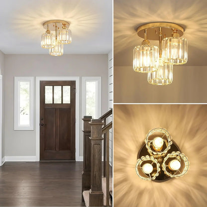 Modern Gold Luxury Crystal Ceiling Light 3