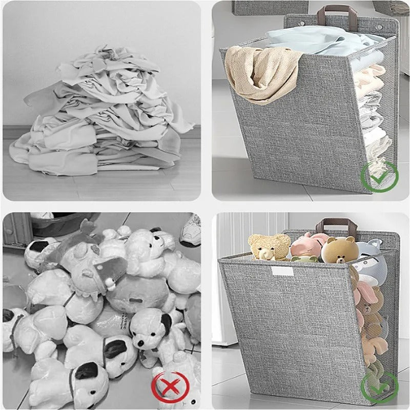 Wallora Foldable Adhesive Laundry Basket