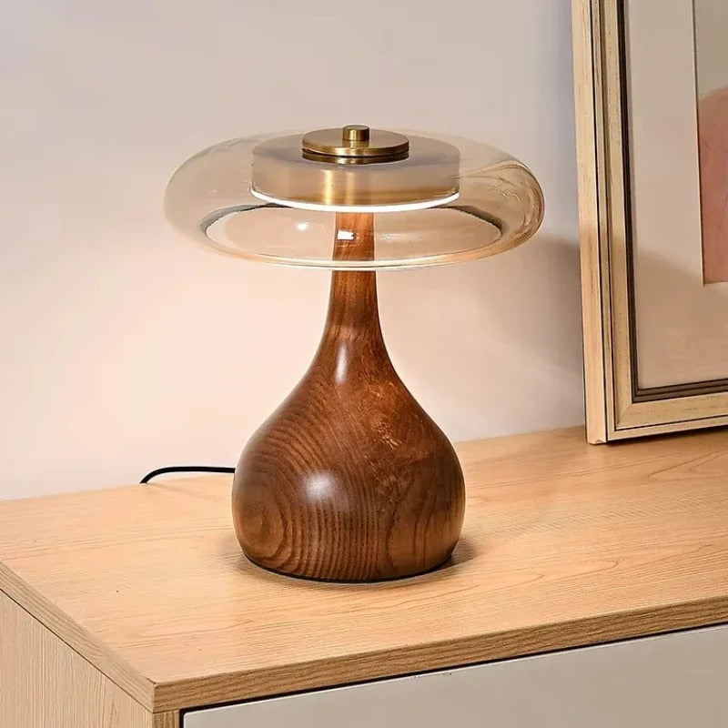 Andi Glass Table Lamp Modern Brass &