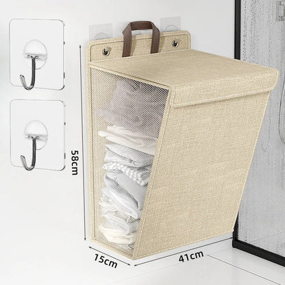 Wallora Foldable Adhesive Laundry Basket