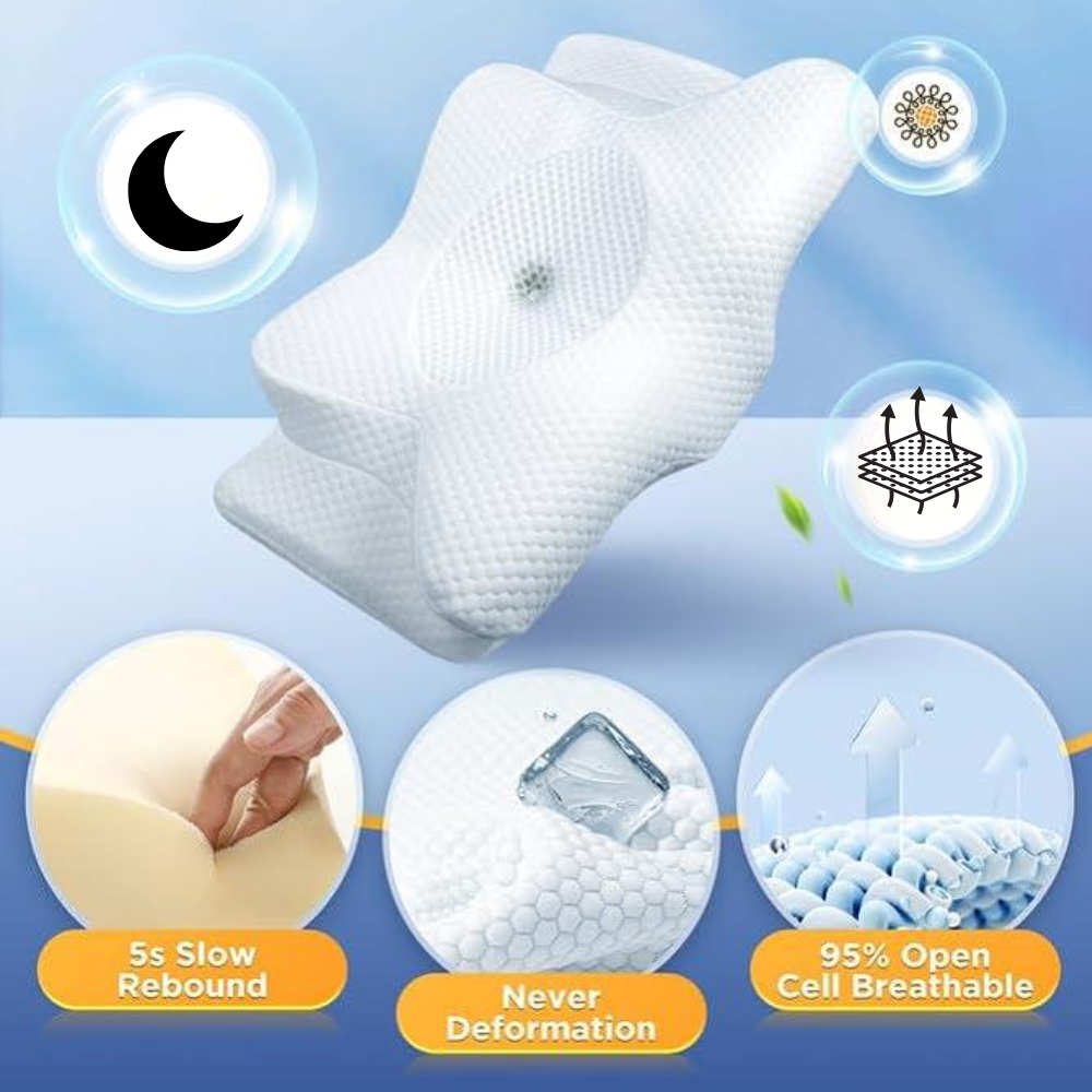Memory Foam Ergonomic Sleep Support Pillow
