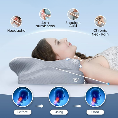 Memory Foam Ergonomic Sleep Support Pillow