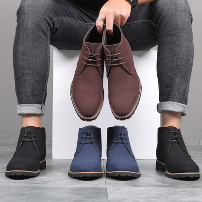 Men's Ankle Boots Slip On Casual Footwear