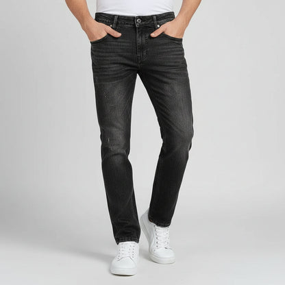 Men's Casual Denim Jeans Pockets Fit