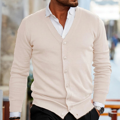 Men's Knitted Cardigan Button Up Casual