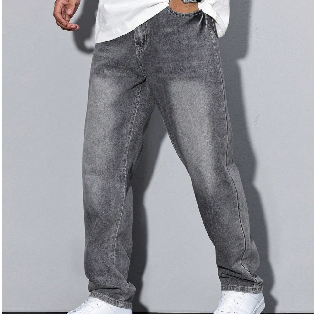 Men's Loose Fit Jeans Straight Leg Casual