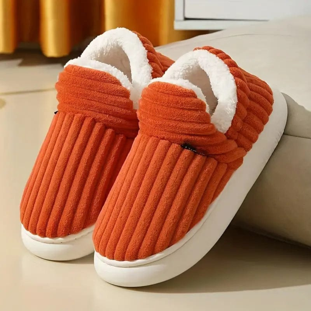 Men's Outdoor Plush Slippers Slip On Casual